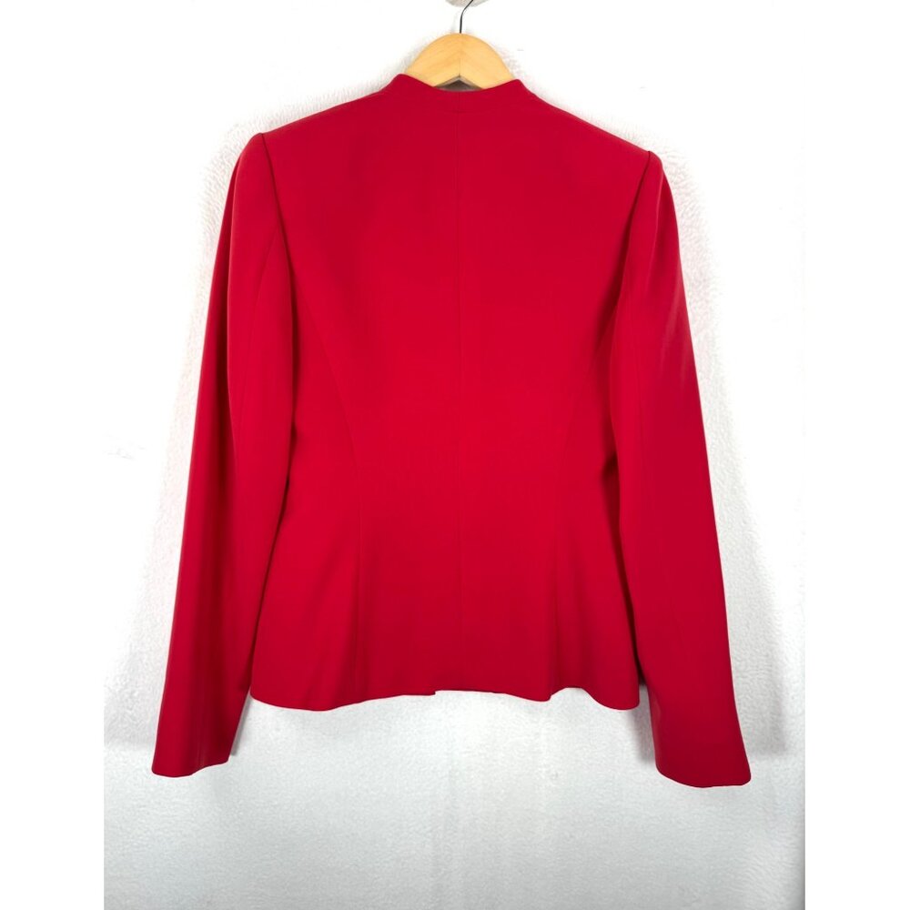 Red Single-Button Blazer - Picture 4 of 9